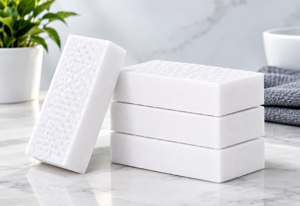 Chicoomoda Magic Eraser Sponge Original | Pack of 4 | No Scratch Multi-Surface Cleaning Sponge |