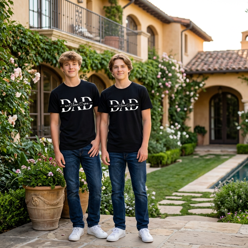 Chicoo Moda DAD Graphic Oversized T-Shirt – Perfect Father's Gift